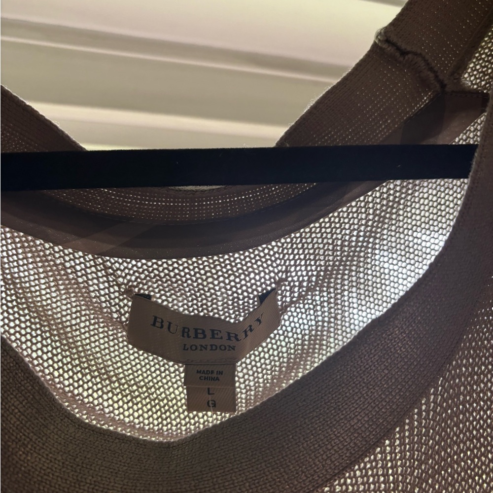 Burberry Brown Mesh Dress